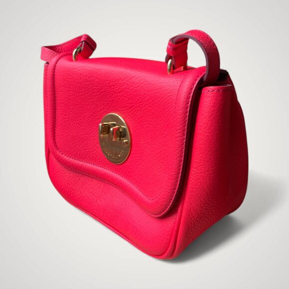 Hill and Friends Happy crossbody bag in Hot Neon Pink. - Picture 3 of 8